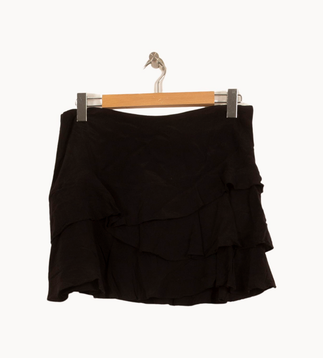 Jupe Volantée Noire - Taille XL/42 de la marque Caroll | PARAD44757 - Vendu par Paradigme - Image 2