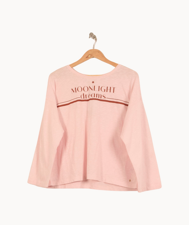 Tee-shirt à Manches Longues Rose - Taille M/38 de la marque Des petits hauts | PARAD63934 - Vendu par Paradigme - Image 2