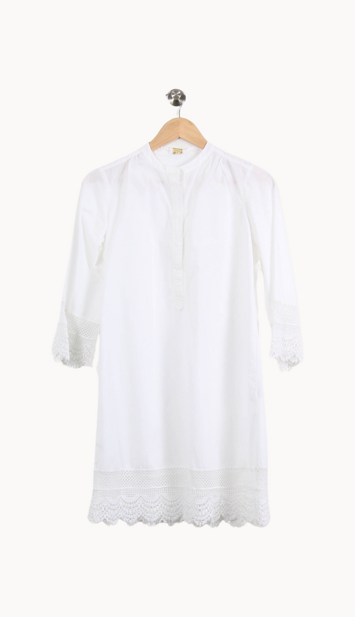 Robe Brodée Blanche - Taille S/36 de la marque Petite Mendigote | PARAD53586 - Vendu par Paradigme - Image 2