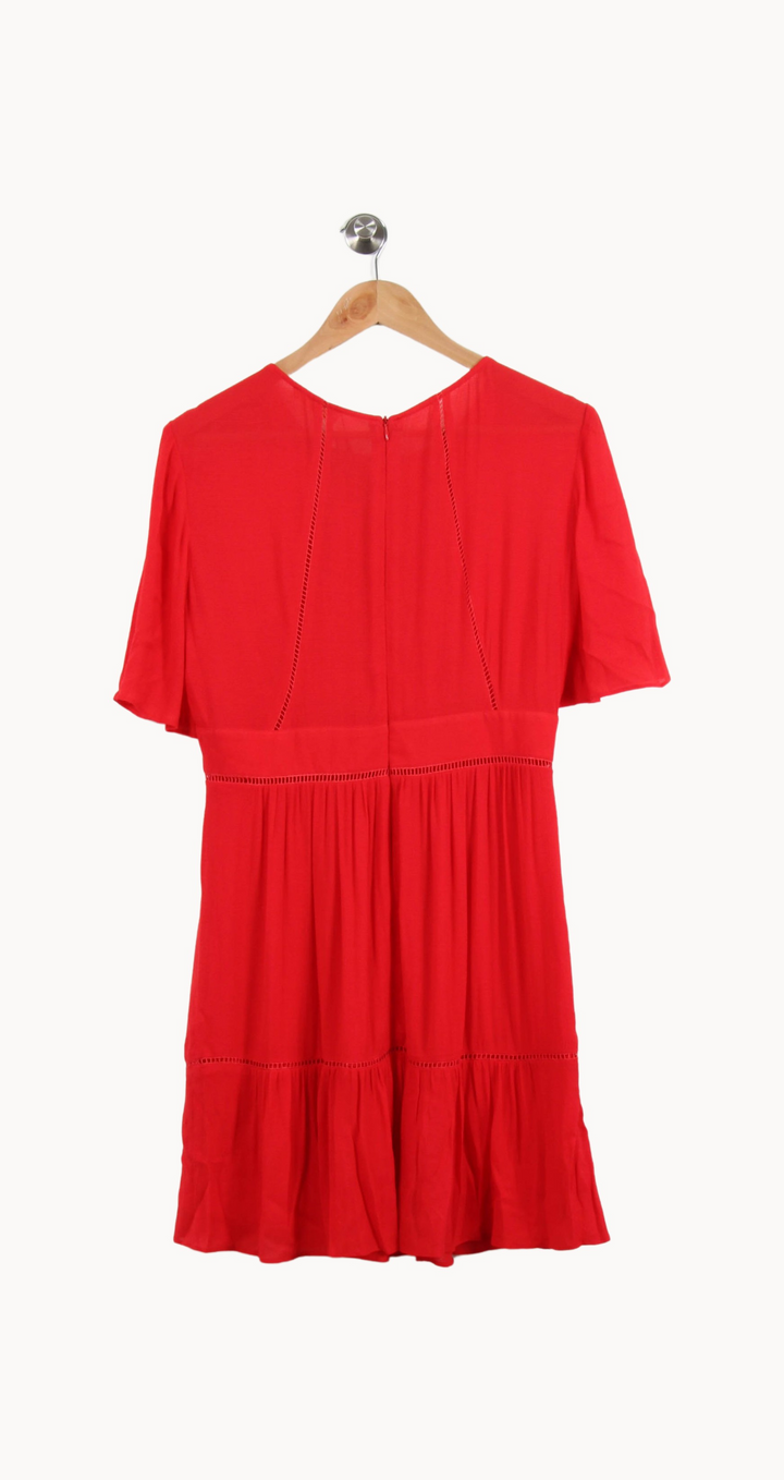 Robe Midi Rouge - Taille M/38 de la marque ba&sh | PARAD52041 - Vendu par Paradigme - Image 4