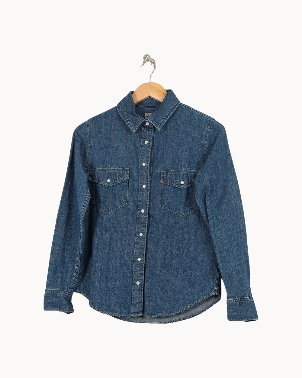 Chemise en Jean Bleue - Taille XS/34 de la marque Levi's | PARAD66927 - Vendu par Paradigme - Image 2