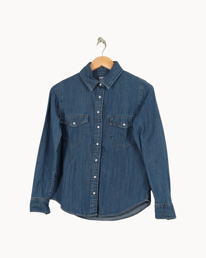 Chemise en Jean Bleue - Taille XS/34 de la marque Levi's | PARAD66927 - Vendu par Paradigme - Image 2