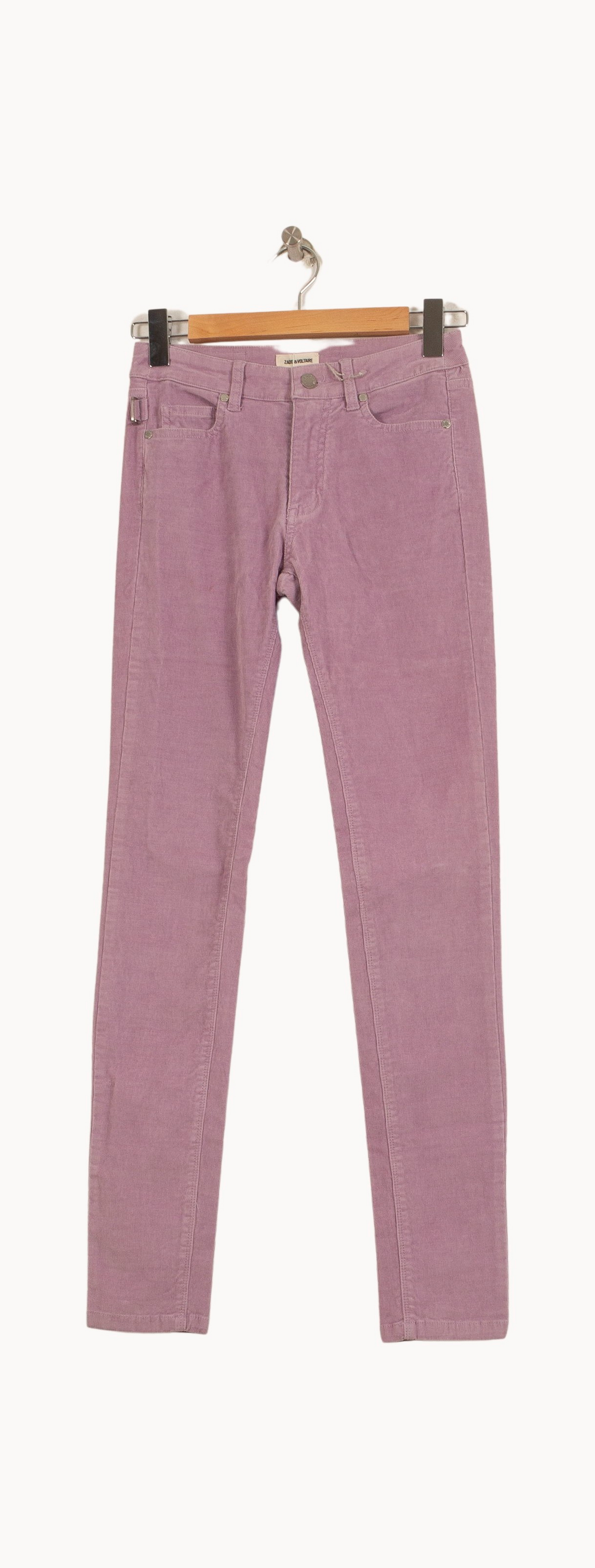 Pantalon Velours Rose - Taille XS/34 de la marque Zadig&Voltaire | PARAD62325 - Vendu par Paradigme - Image 2