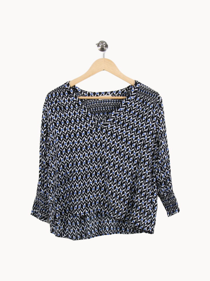 Blouse Noire et Blanche - Taille S/36 de la marque ba&sh | PARAD69507 - Vendu par Paradigme - Image 2