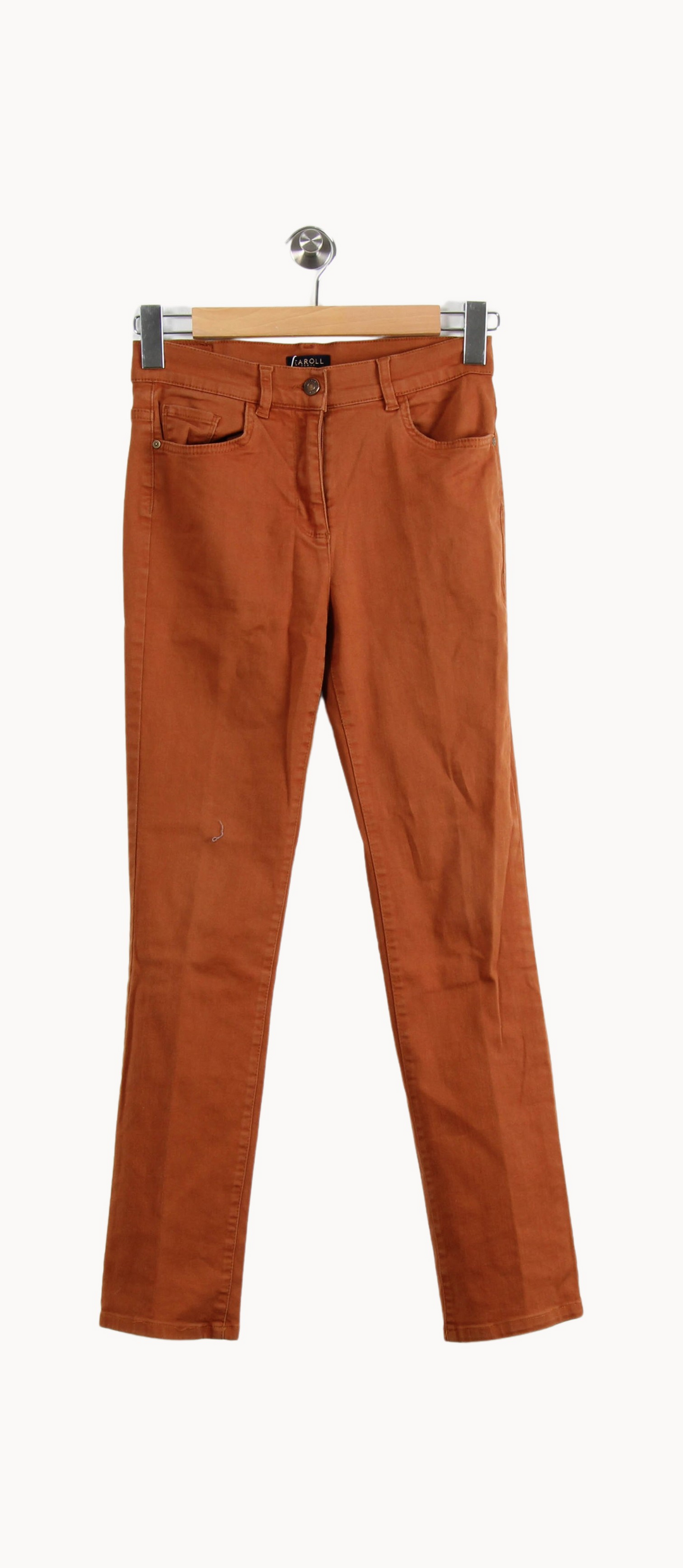 Jean Marron - Taille S/36 de la marque Caroll | PARAD66500 - Vendu par Paradigme - Image 2