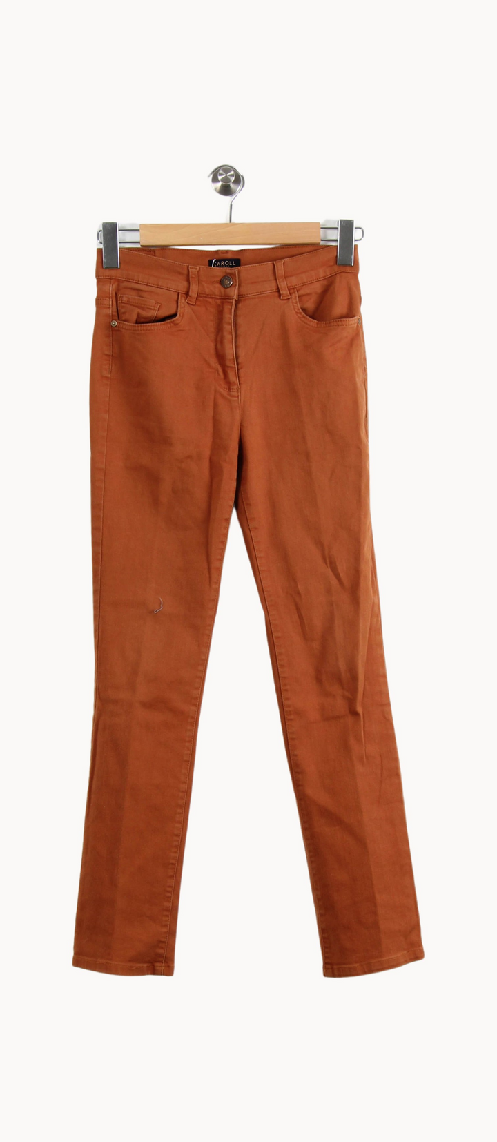 Jean Marron - Taille S/36 de la marque Caroll | PARAD66500 - Vendu par Paradigme - Image 2