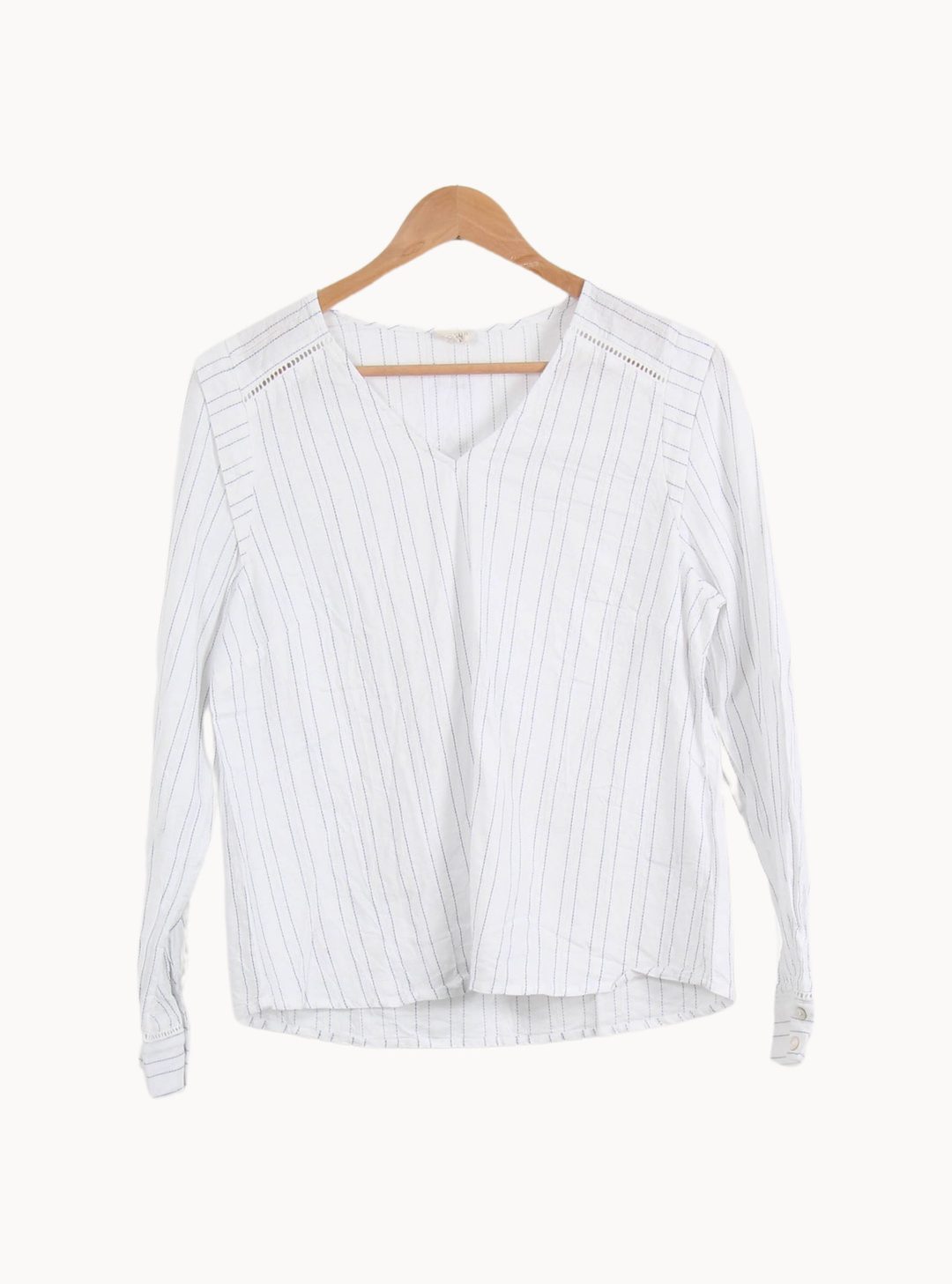Blouse Blanche à Rayures - Taille L/40 de la marque Ekyog | PARAD67112 - Vendu par Paradigme - Image 2