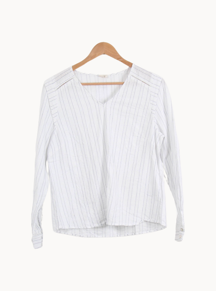 Blouse Blanche à Rayures - Taille L/40 de la marque Ekyog | PARAD67112 - Vendu par Paradigme - Image 2