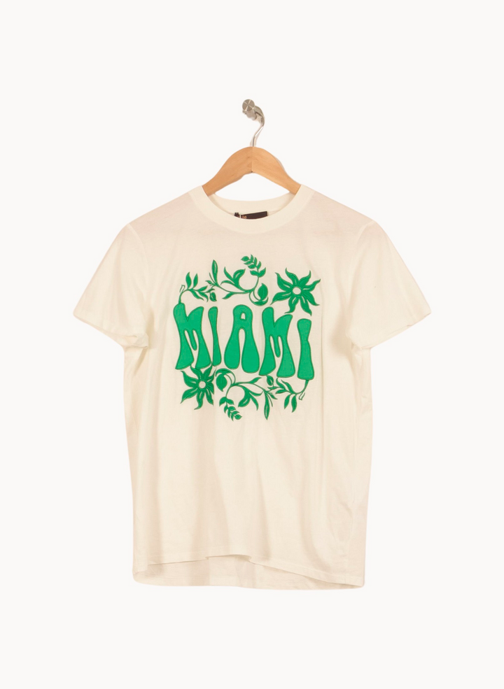 Tee-shirt Blanc et Vert - Taille S/36 de la marque Maje | PARAD63979 - Vendu par Paradigme - Image 2
