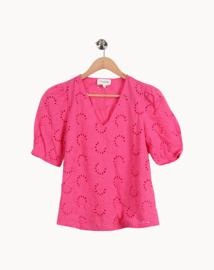 Blouse Rose - Taille S/36 de la marque Grace & Mila | PARAD53442 - Vendu par Paradigme - Image 2