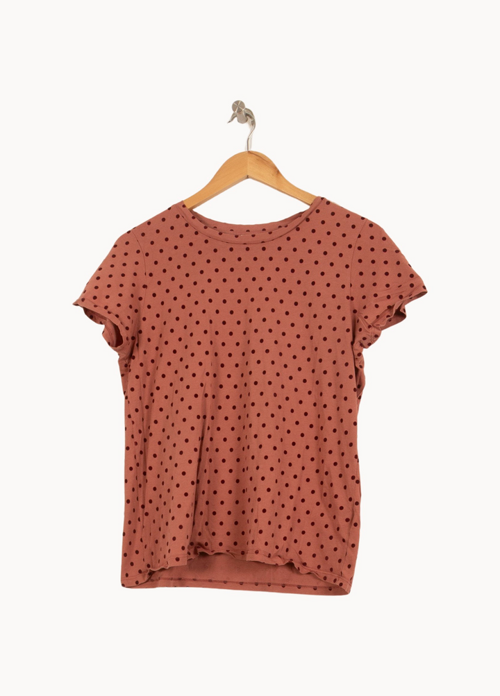 Tee-shirt Rose à Pois Noirs - Taille M/38 de la marque Pablo | PARAD63766 - Vendu par Paradigme - Image 2