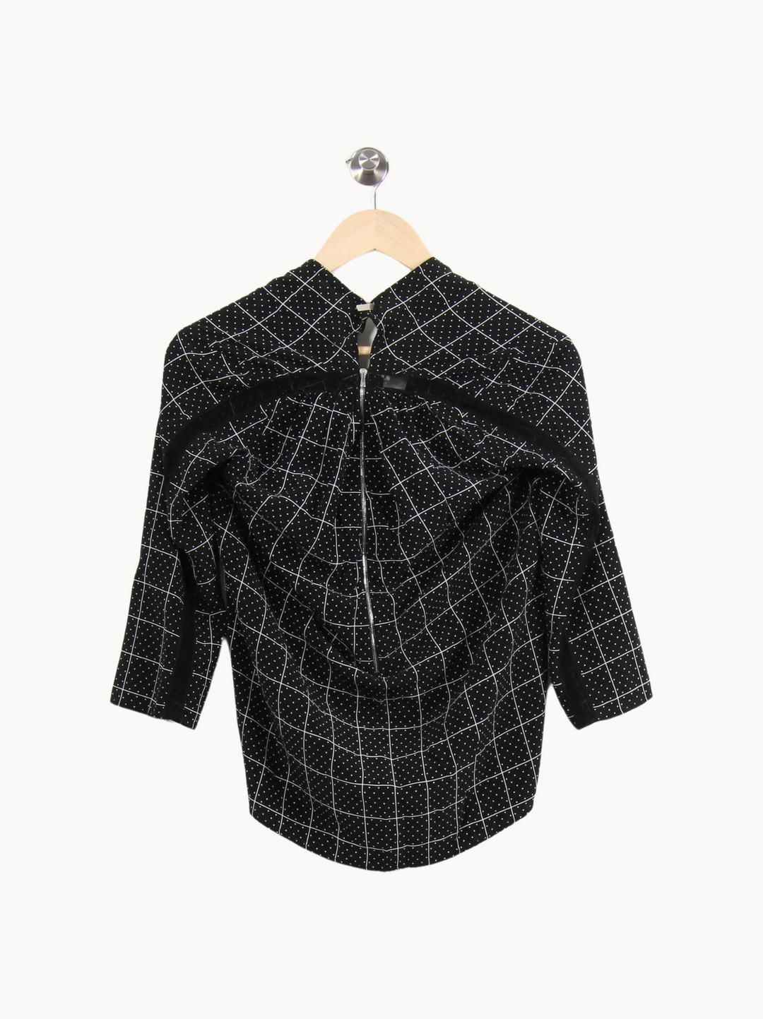 Blouse Noire et Blanche - Taille S/36 de la marque Sandro | PARAD65121 - Vendu par Paradigme - Image 4