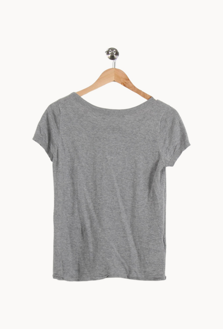 Tee-shirt Gris et Blanc - Taille M/38 de la marque Comptoir des Cotonniers | PARAD63410 - Vendu par Paradigme - Image 4