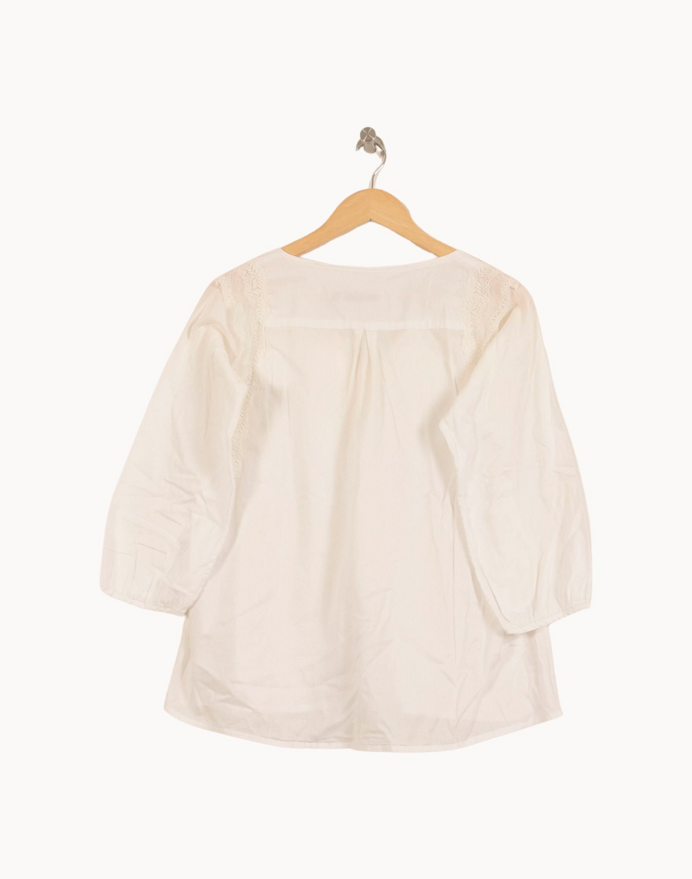 Blouse Blanche - Taille M/38 de la marque Sandro | PARAD53583 - Vendu par Paradigme - Image 4
