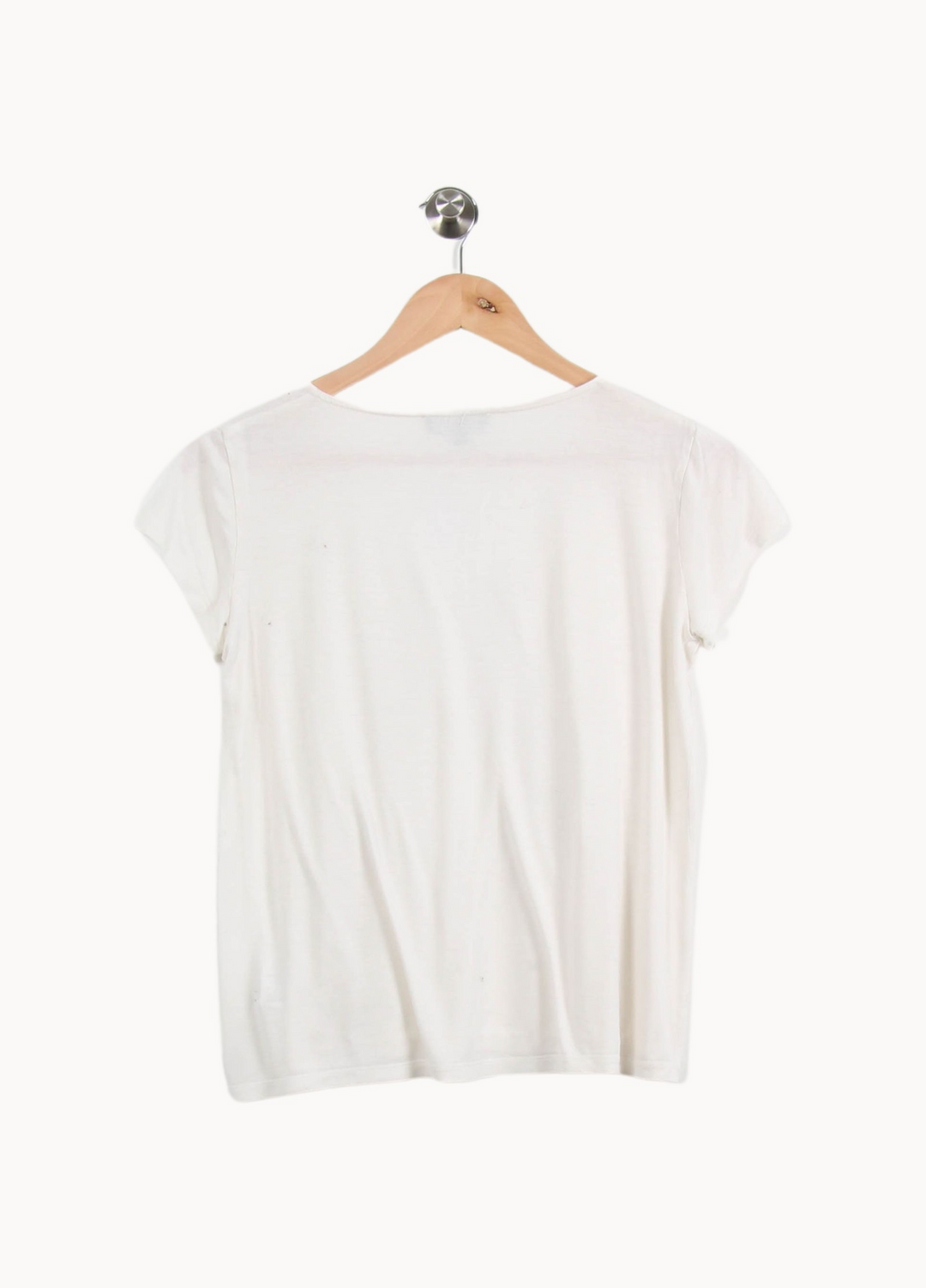 T-shirt Blanc - Taille XS/34 de la marque Caroll | PARAD28642 - Vendu par Paradigme - Image 2