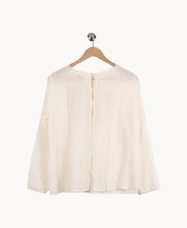 Blouse Beige - Taille S/36 de la marque Des petits hauts | PARAD62628 - Vendu par Paradigme - Image 4