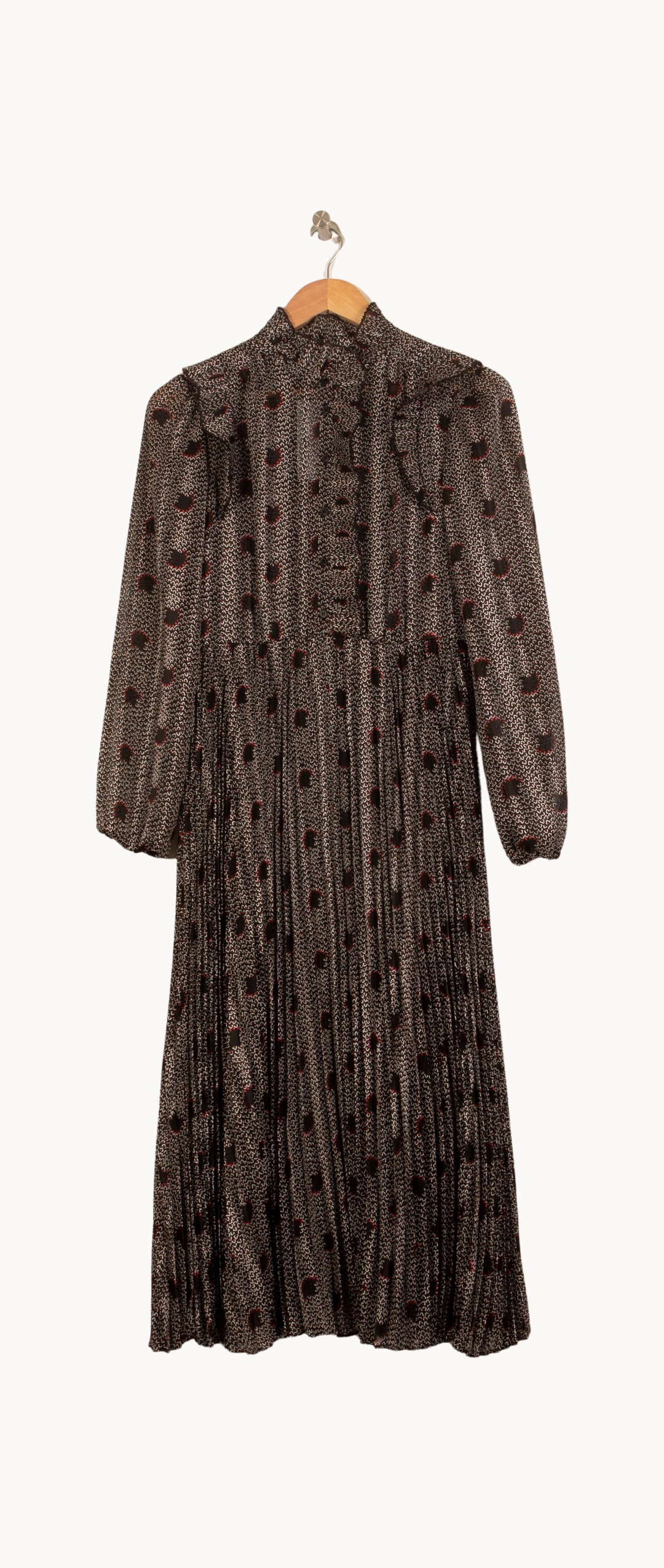 Robe Longue Grise et Noire - Taille XS/34 de la marque ba&sh | PARAD63457 - Vendu par Paradigme - Image 2