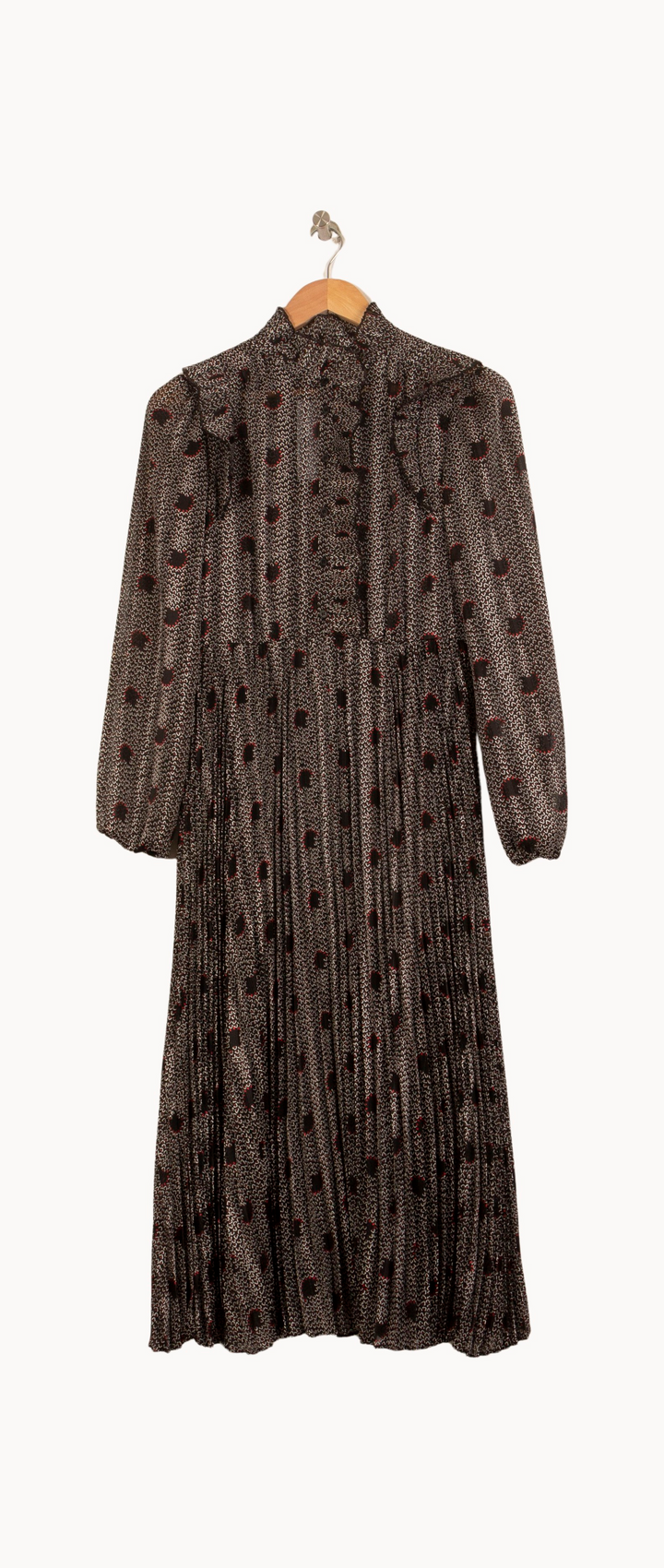 Robe Longue Grise et Noire - Taille XS/34 de la marque ba&sh | PARAD63457 - Vendu par Paradigme - Image 2