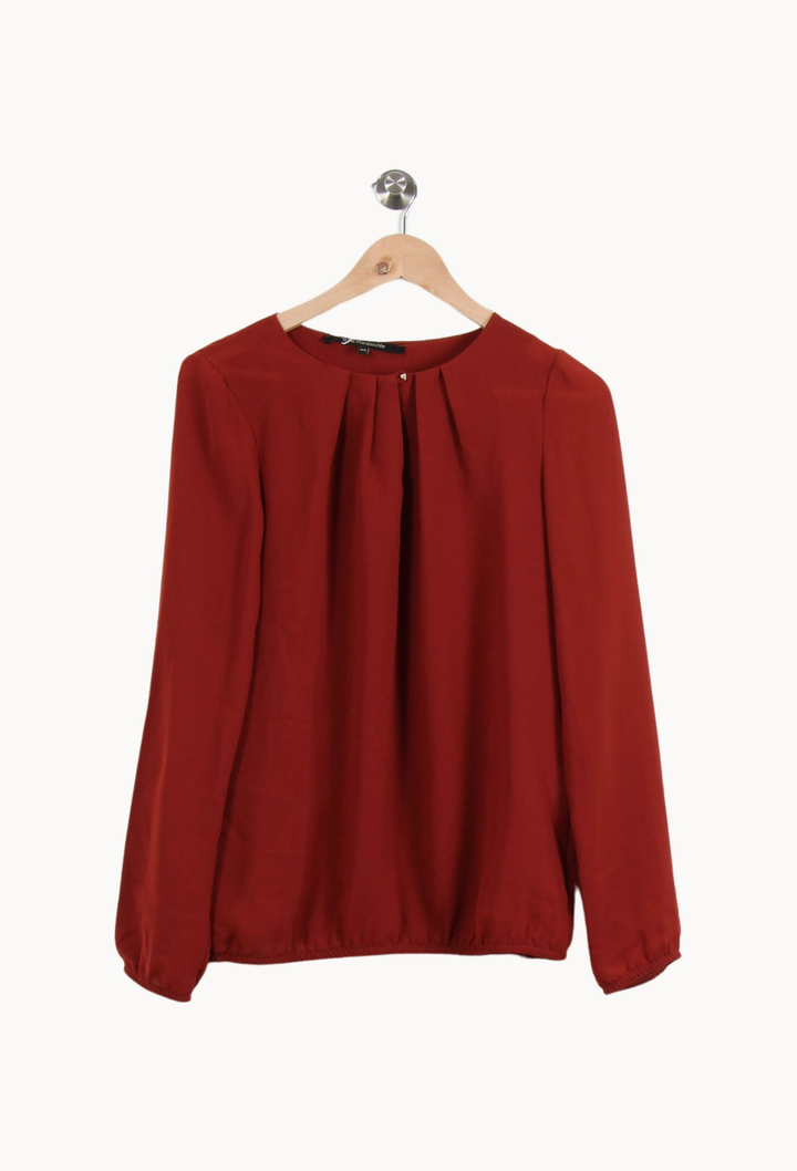 Blouse Rouge - Taille L/40 de la marque La Fée Maraboutée | PARAD62298 - Vendu par Paradigme - Image 2