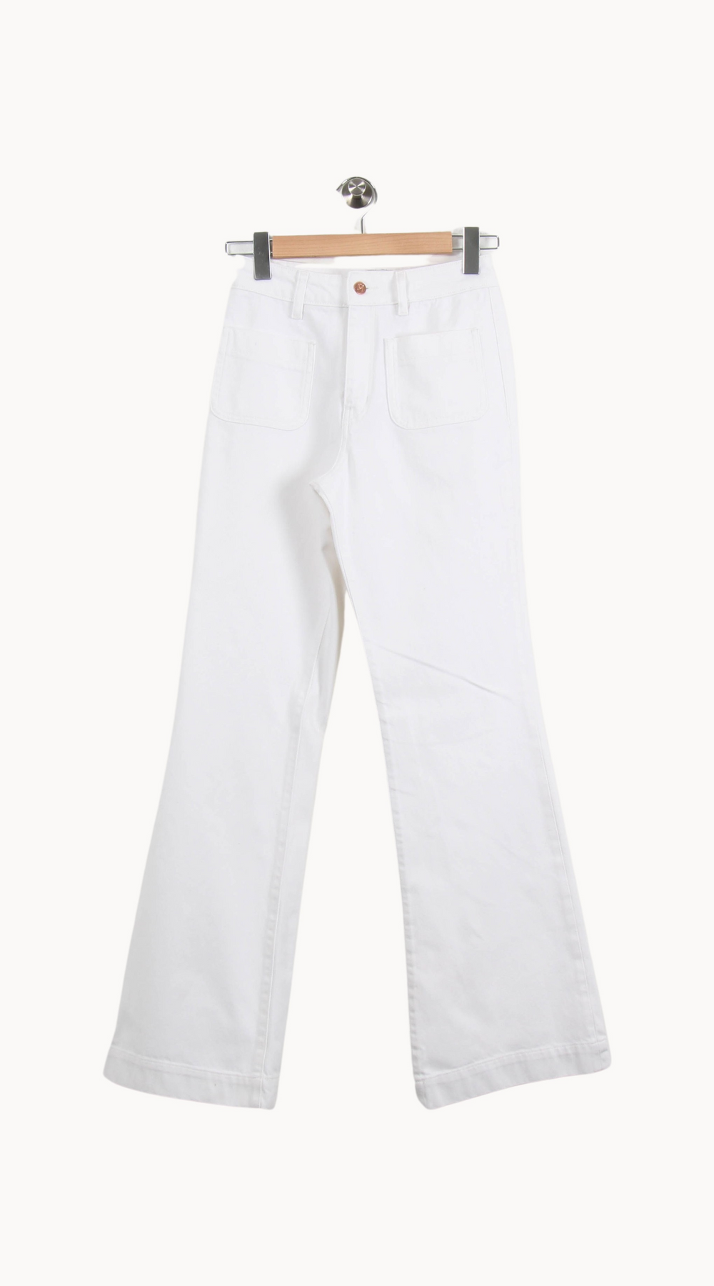 Jean Blanc - Taille S/36 de la marque Petite Mendigote | PARAD63174 - Vendu par Paradigme - Image 2