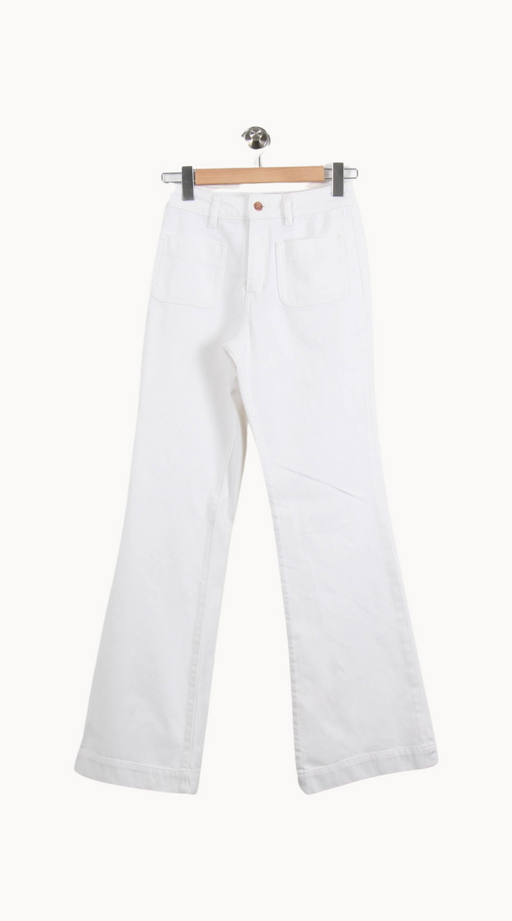 Jean Blanc - Taille S/36 de la marque Petite Mendigote | PARAD63174 - Vendu par Paradigme - Image 2