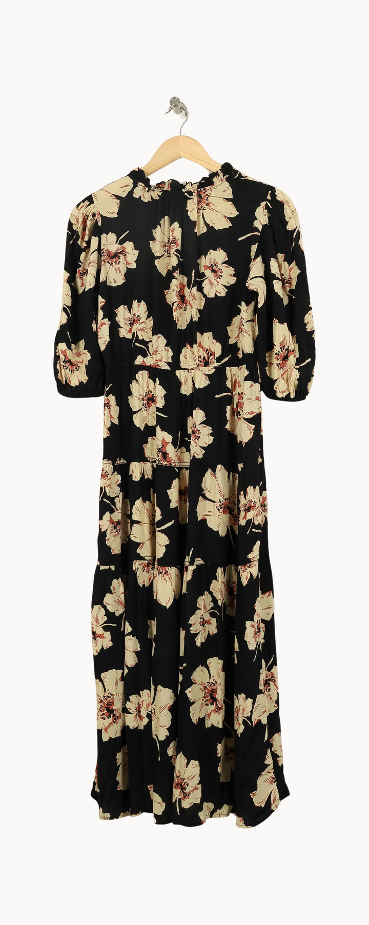 Robe Longue Noire et Beige - Taille S/36 de la marque ba&sh | PARAD52116 - Vendu par Paradigme - Image 4