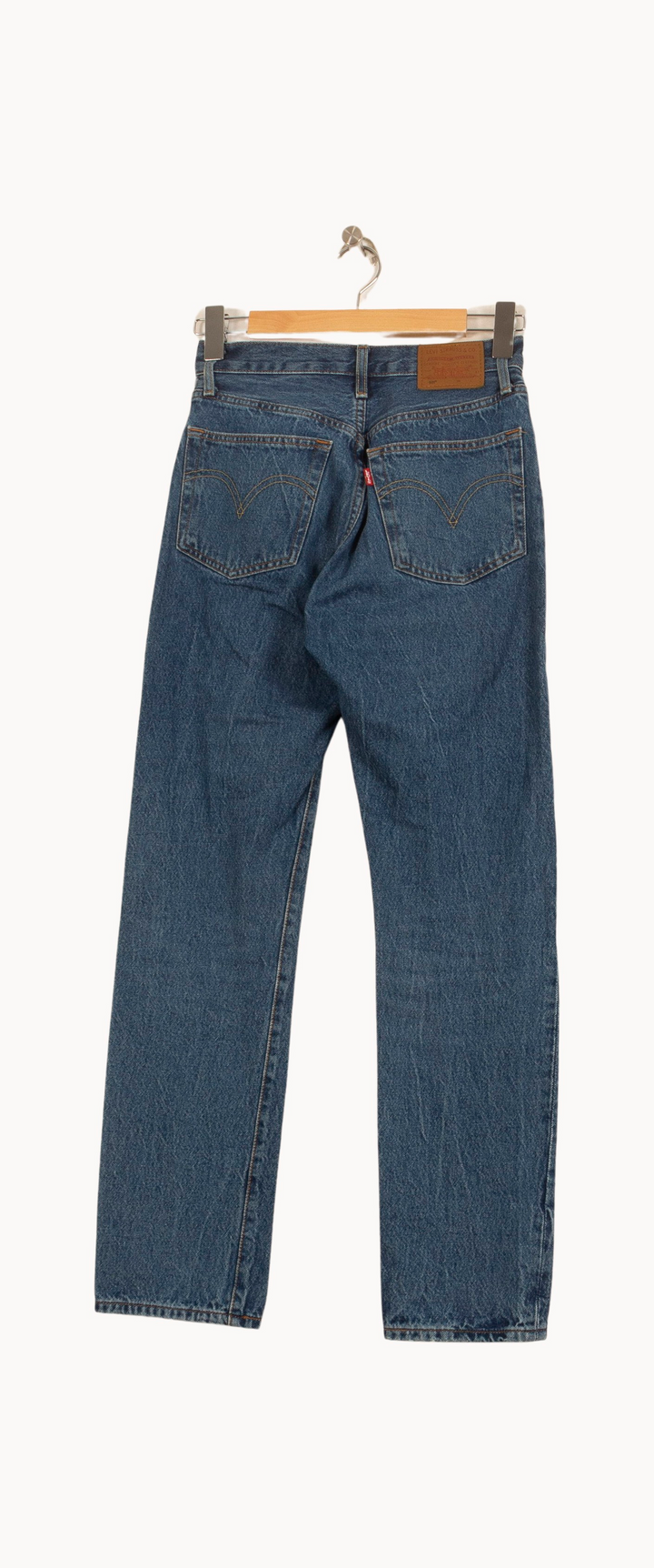 Jean Droit Bleu - Taille S/36 de la marque Levi's | PARAD63759 - Vendu par Paradigme - Image 4