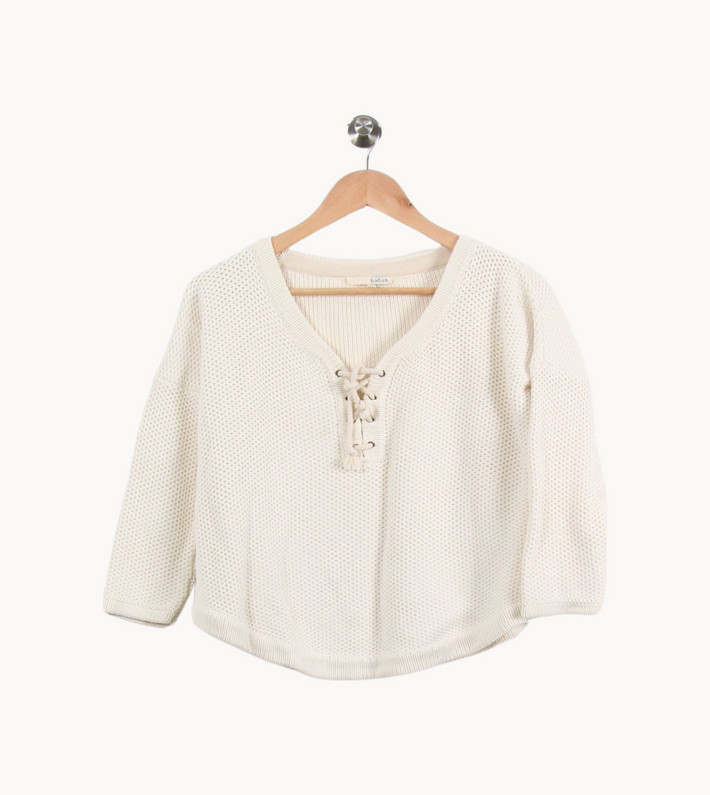 Pull Beige - Taille M/38 de la marque ba&sh | PARAD50410 - Vendu par Paradigme - Image 2