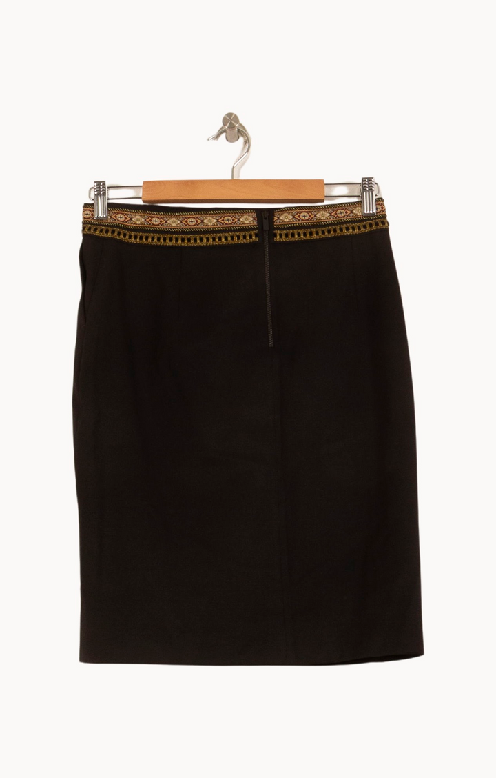 Jupe Droite Noire - Taille XS/34 de la marque The Kooples | PARAD63487 - Vendu par Paradigme - Image 4