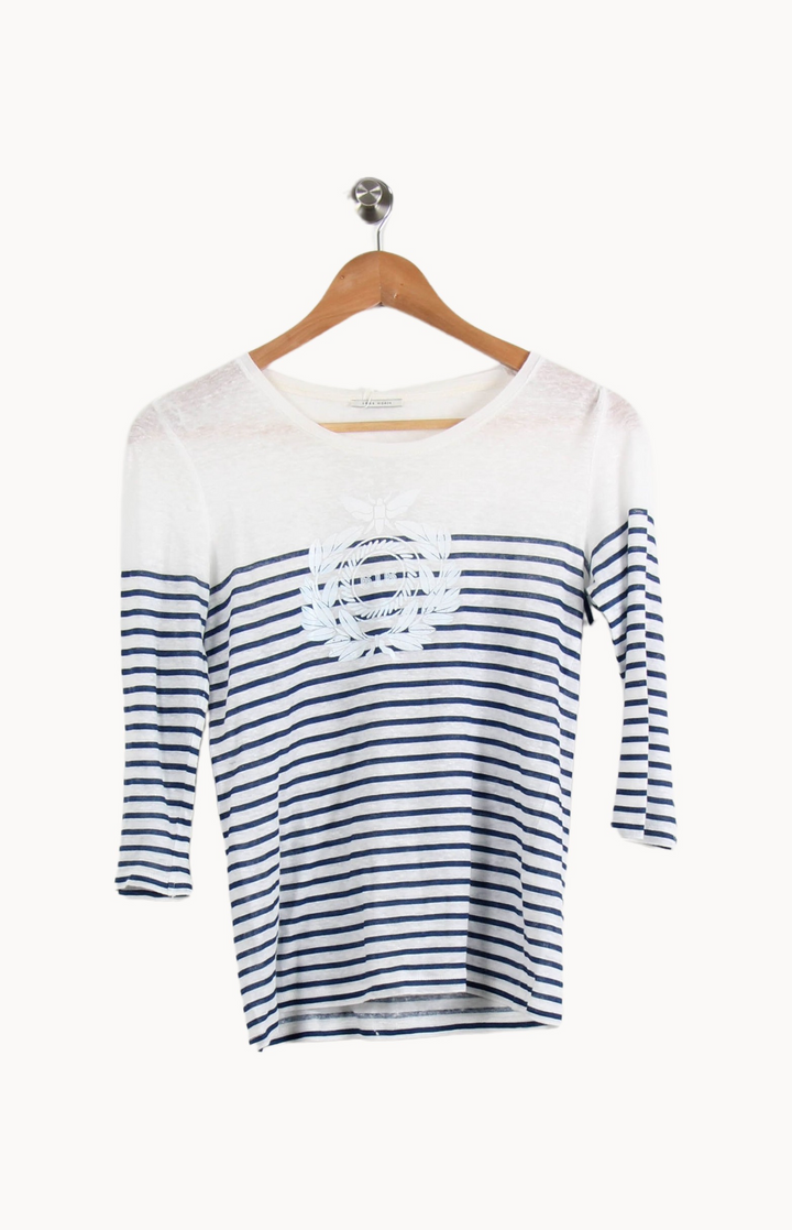 Marinière Blanche et Bleue - Taille S/36 de la marque IKKS | PARAD66634 - Vendu par Paradigme - Image 2
