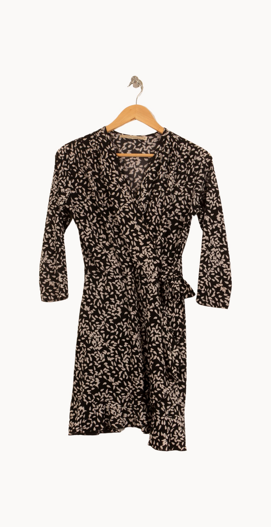 Robe Portefeuille Noire et Blanche - Taille S/36 de la marque Suncoo | PARAD50129 - Vendu par Paradigme - Image 2
