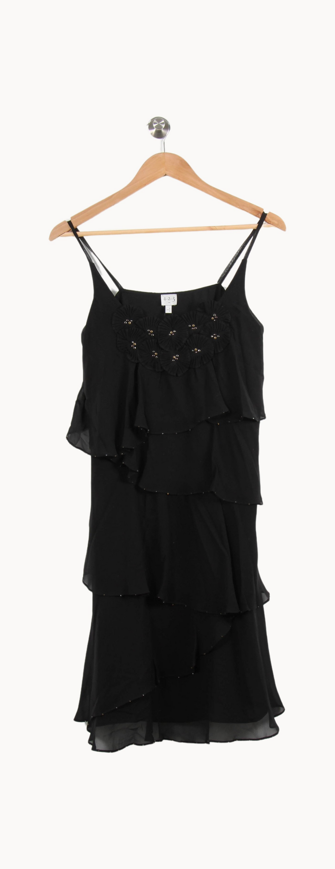 Robe Volantée Noire - Taille S/36 de la marque Maison 123 | PARAD55313 - Vendu par Paradigme - Image 2