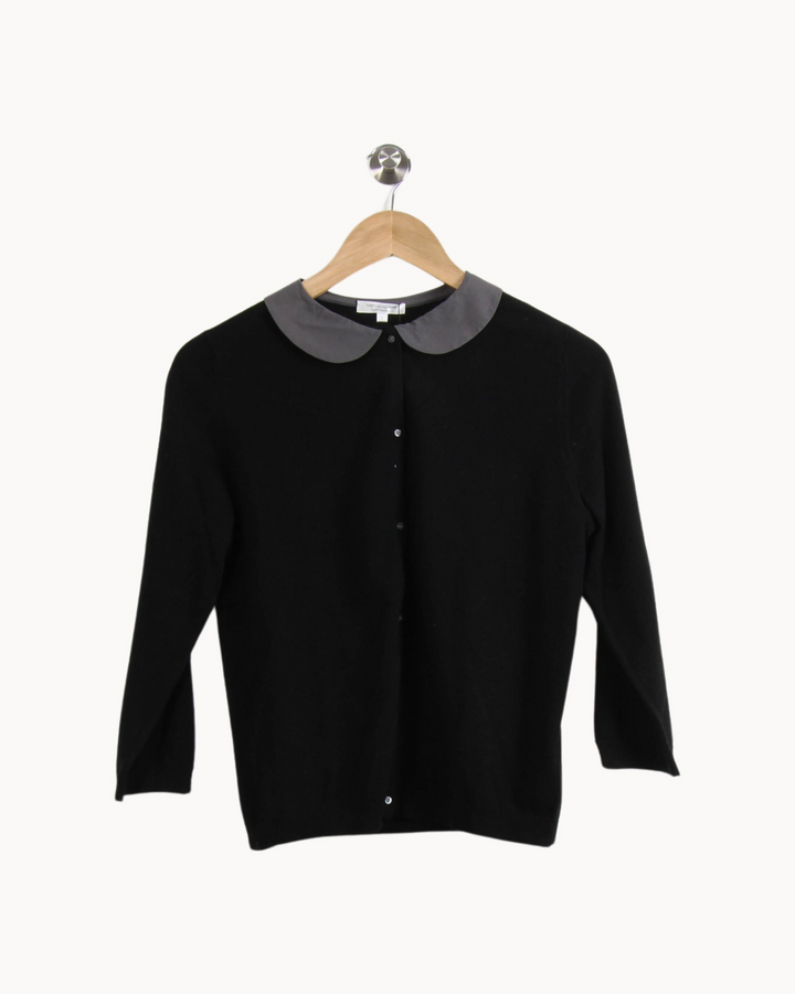 Cardigan Noir et Gris - Taille L/40 de la marque Eric Bompard | PARAD37916 - Vendu par Paradigme - Image 2