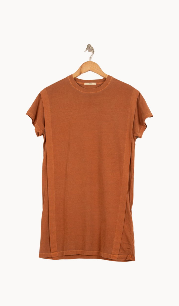 Robe T-shirt Marron - Taille XS/34 de la marque Sessùn | PARAD53603 - Vendu par Paradigme - Image 2