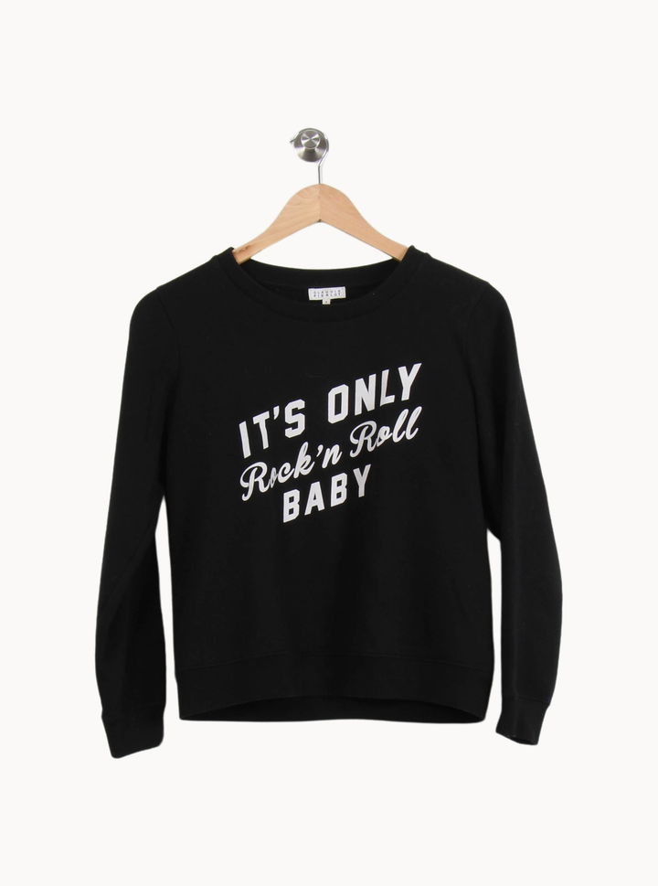 Sweat Noir - Taille M/38 de la marque Claudie Pierlot | PARAD69485 - Vendu par Paradigme - Image 2