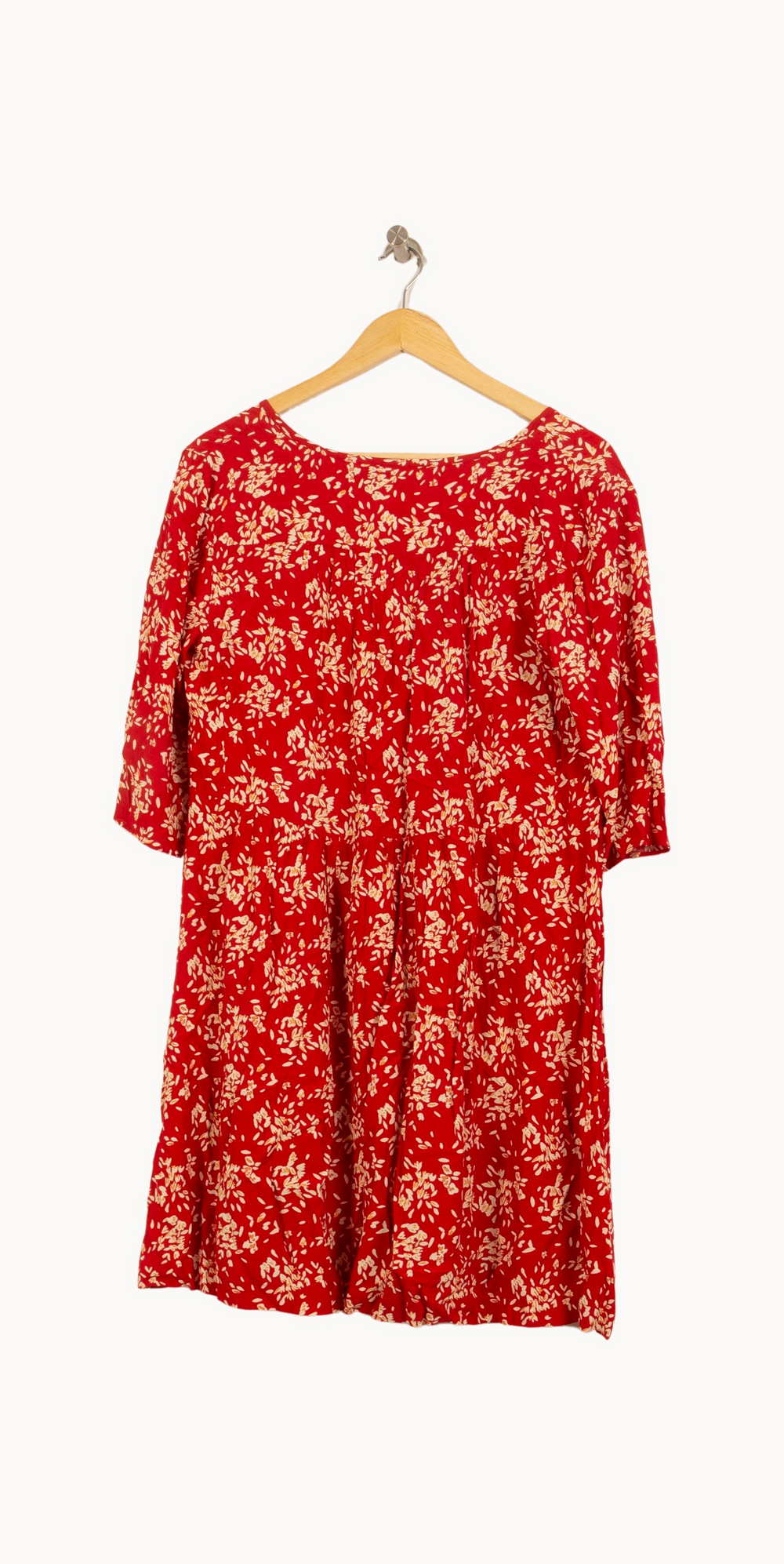 Robe Fleurie Rouge et Blanche - Taille M/38 de la marque ba&sh | PARAD46321 - Vendu par Paradigme - Image 4