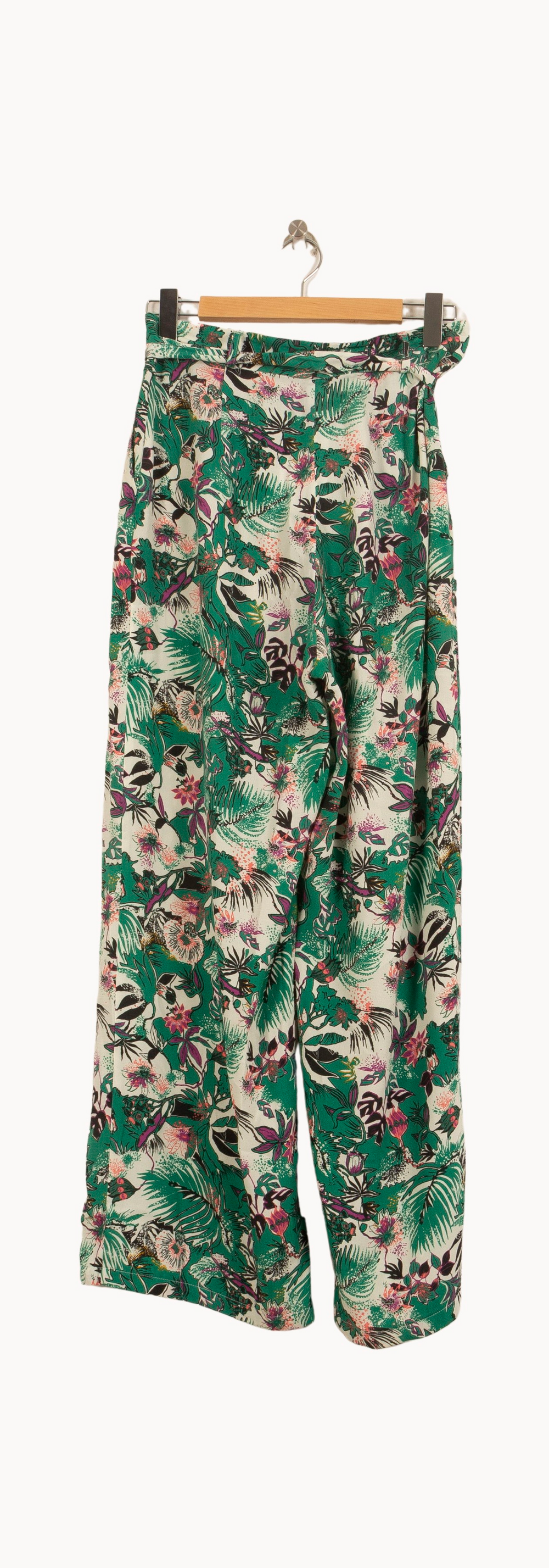 Pantalon Large Vert et Écru - Taille L/40 de la marque IKKS | PARAD55511 - Vendu par Paradigme - Image 4