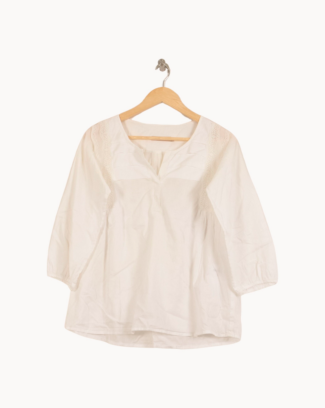 Blouse Blanche - Taille M/38 de la marque Sandro | PARAD53583 - Vendu par Paradigme - Image 2