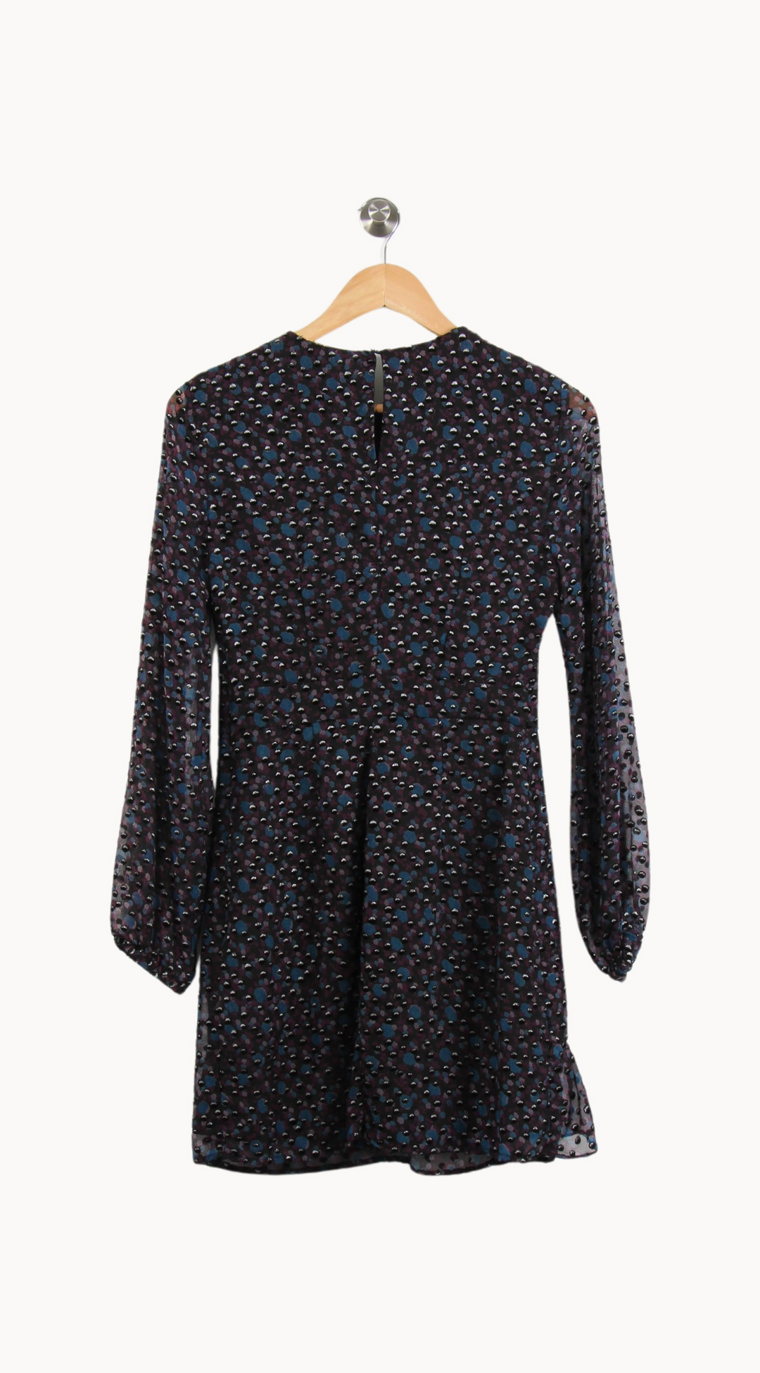 Robe Courte Violette et Bleue - Taille S/36 de la marque Maje | PARAD66637 - Vendu par Paradigme - Image 4