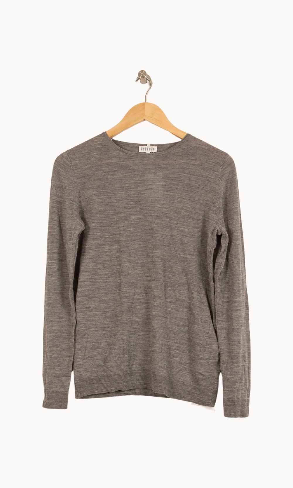 Pull Gris - Taille M/38 de la marque Claudie Pierlot | PARAD51480 - Vendu par Paradigme - Image 2