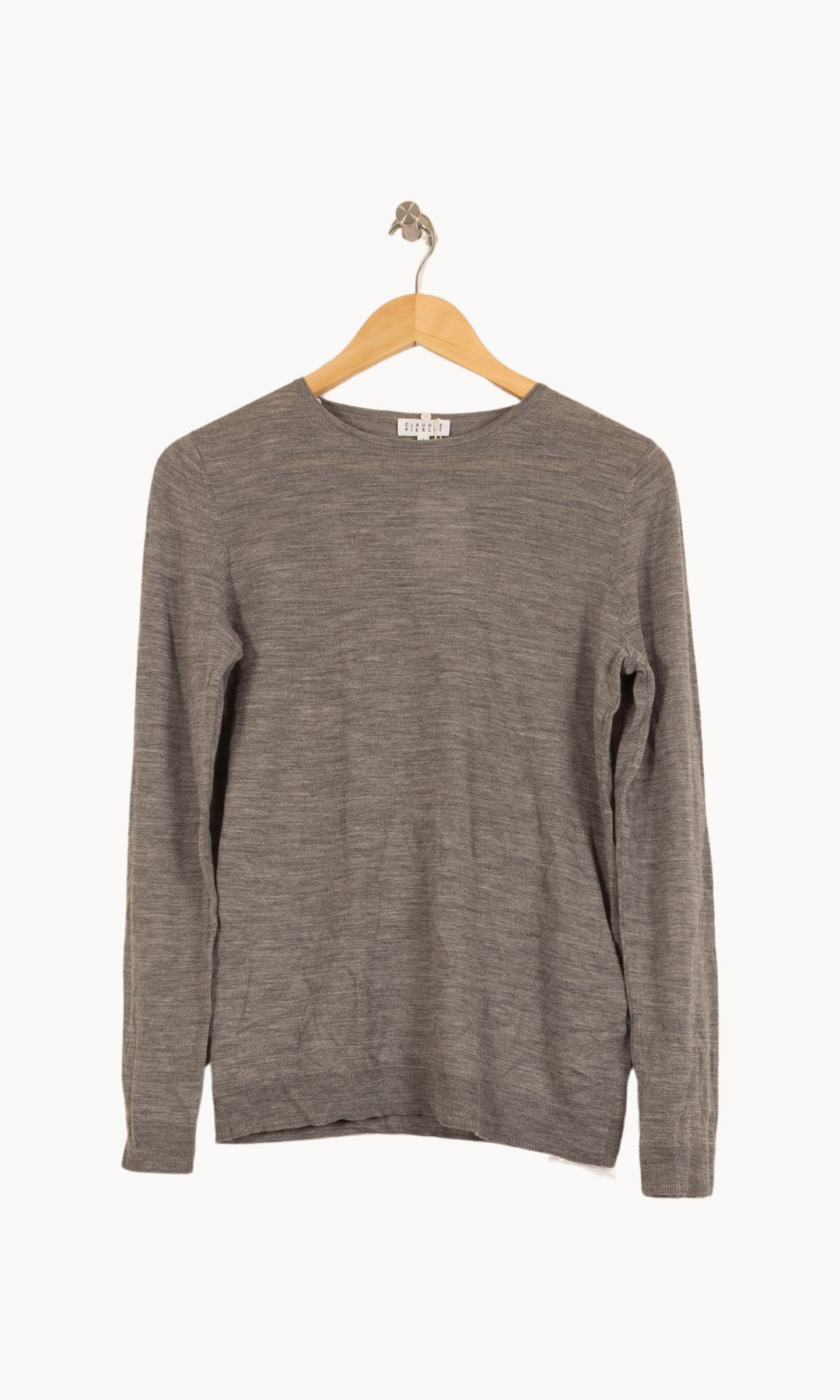 Pull Gris - Taille M/38 de la marque Claudie Pierlot | PARAD51480 - Vendu par Paradigme - Image 2