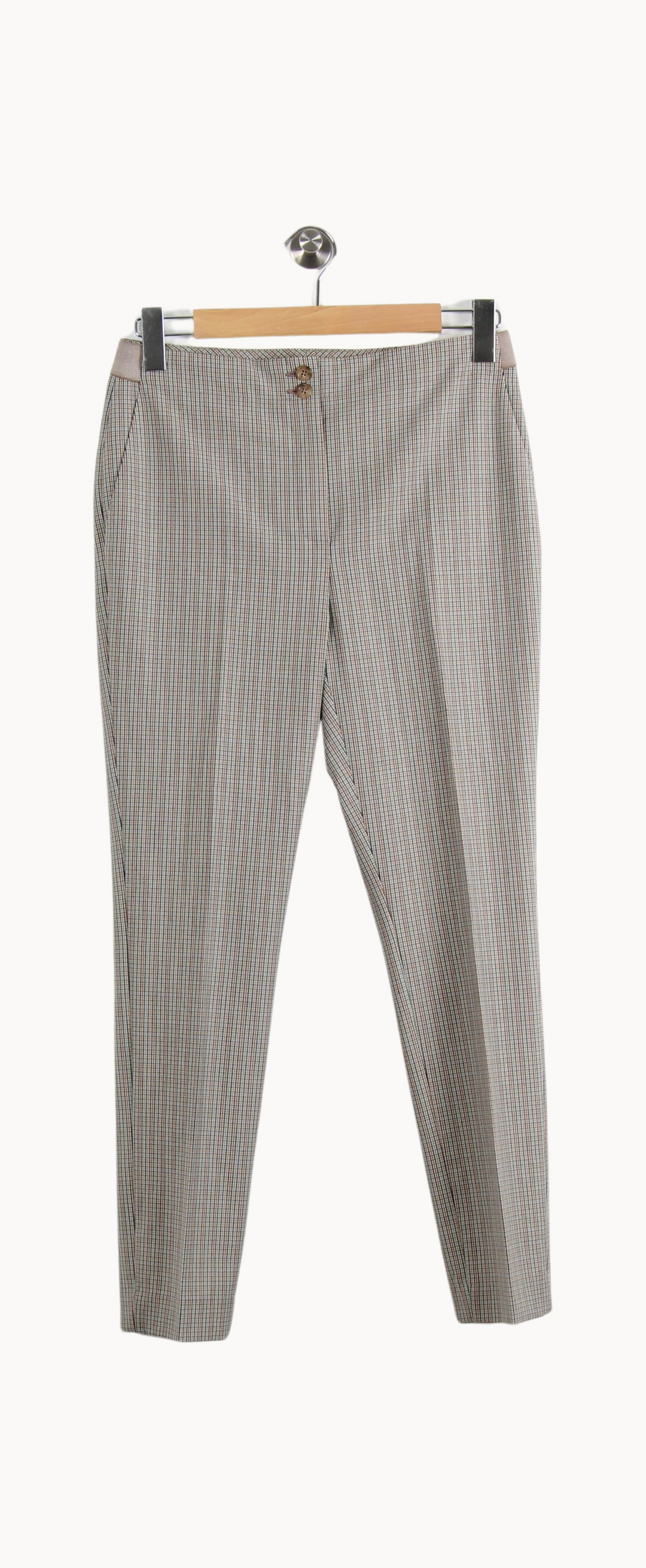 Pantalon À Carreaux Multicolore - Taille M/38 de la marque Caroll | PARAD66549 - Vendu par Paradigme - Image 2