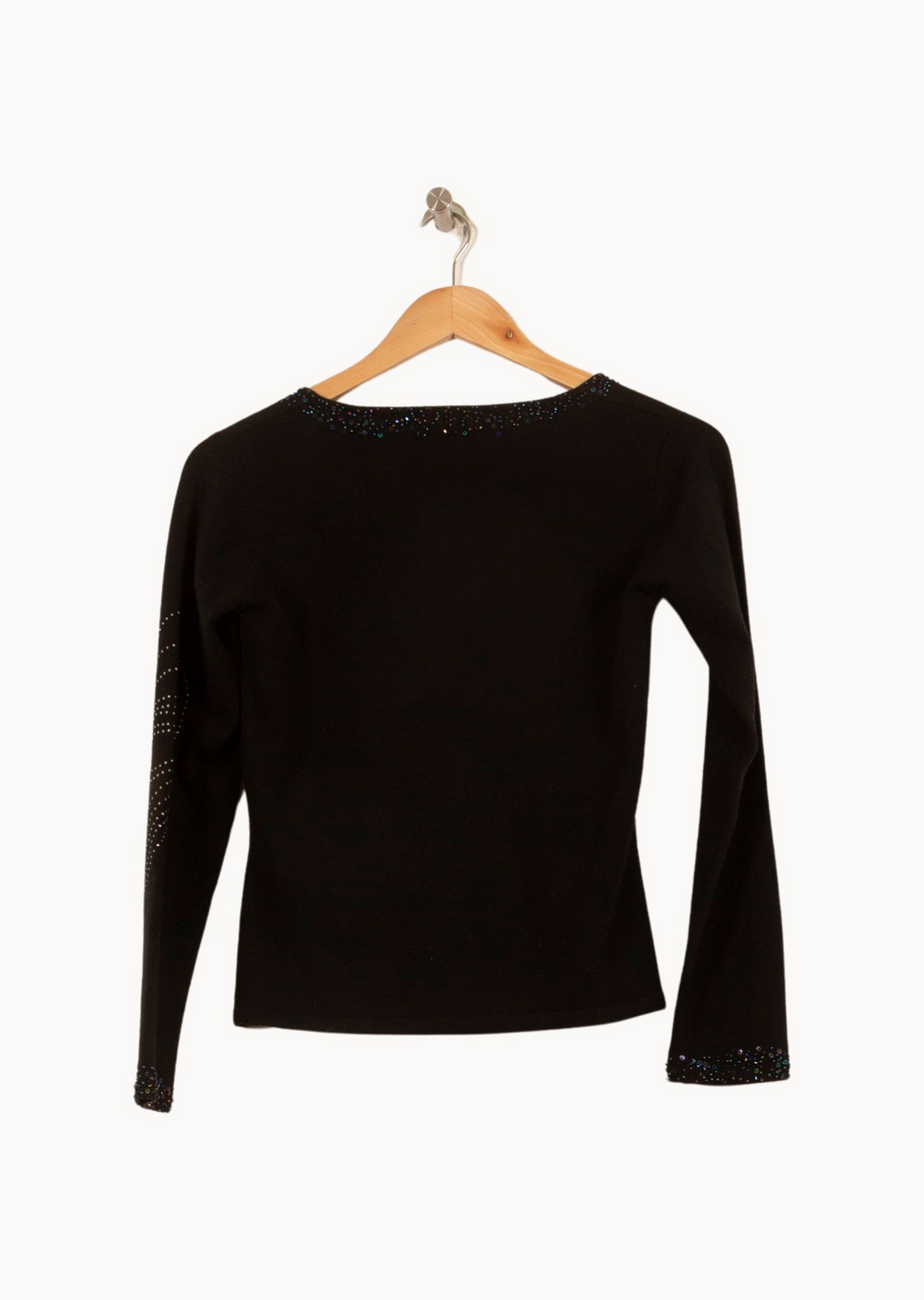 Pull Noir - Taille XS/34 de la marque Maison 123 | PARAD39647 - Vendu par Paradigme - Image 4