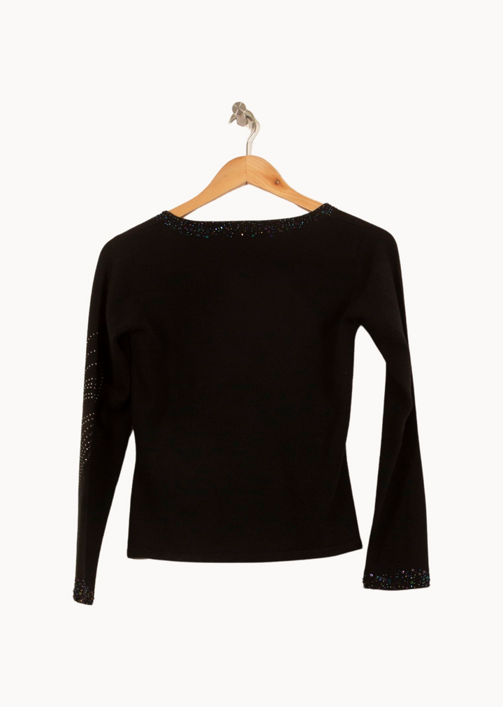 Pull Noir - Taille XS/34 de la marque Maison 123 | PARAD39647 - Vendu par Paradigme - Image 4
