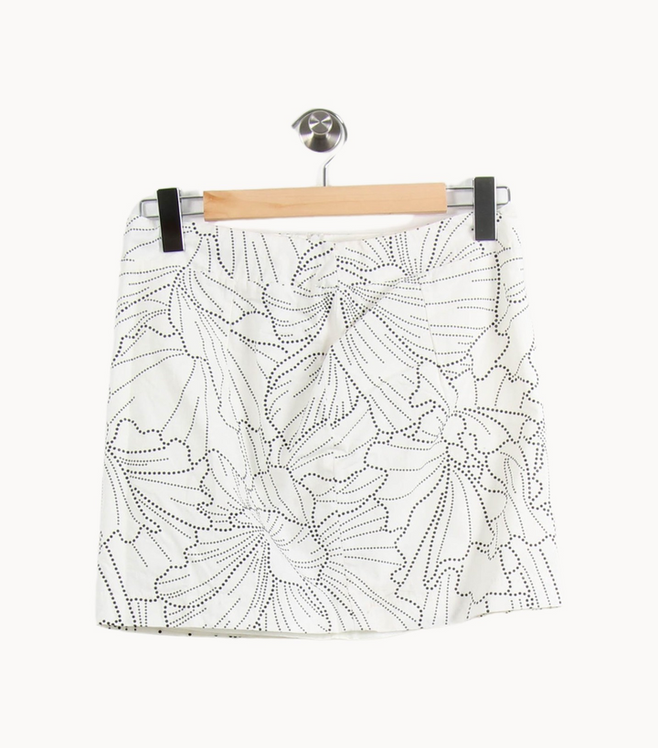 Jupe Courte Blanche et Noire - Taille M/38 de la marque Modetrotter | PARAD65192 - Vendu par Paradigme - Image 2