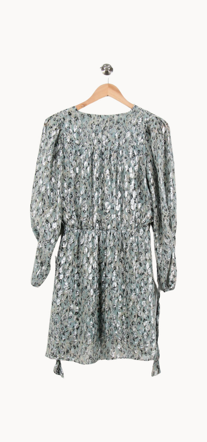 Robe Courte Bleue et Argentée - Taille S/36 de la marque Bérénice | PARAD67007 - Vendu par Paradigme - Image 4