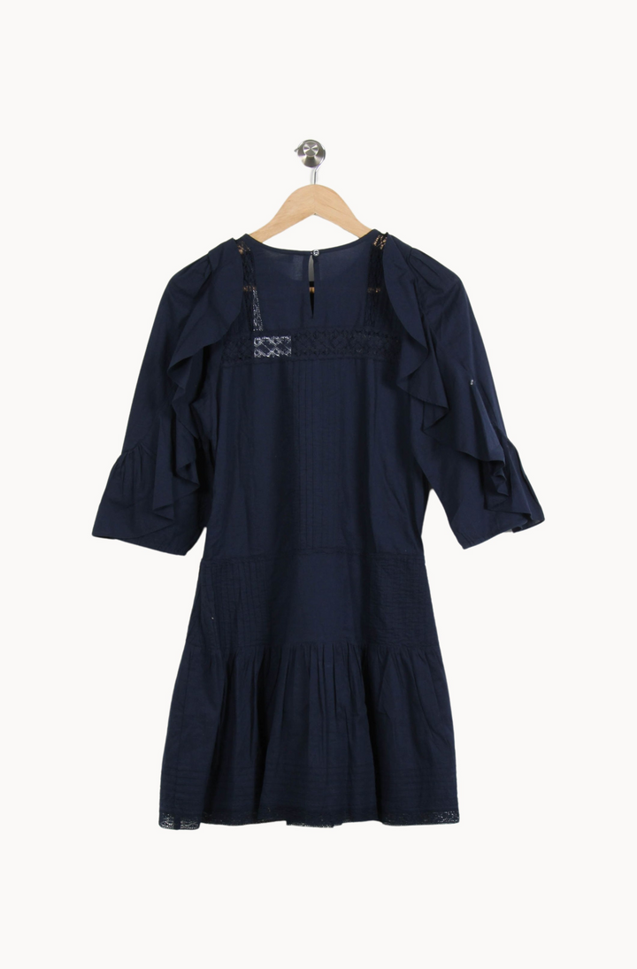 Robe Courte Bleue - Taille S/36 de la marque Vanessa Bruno | PARAD67097 - Vendu par Paradigme - Image 4