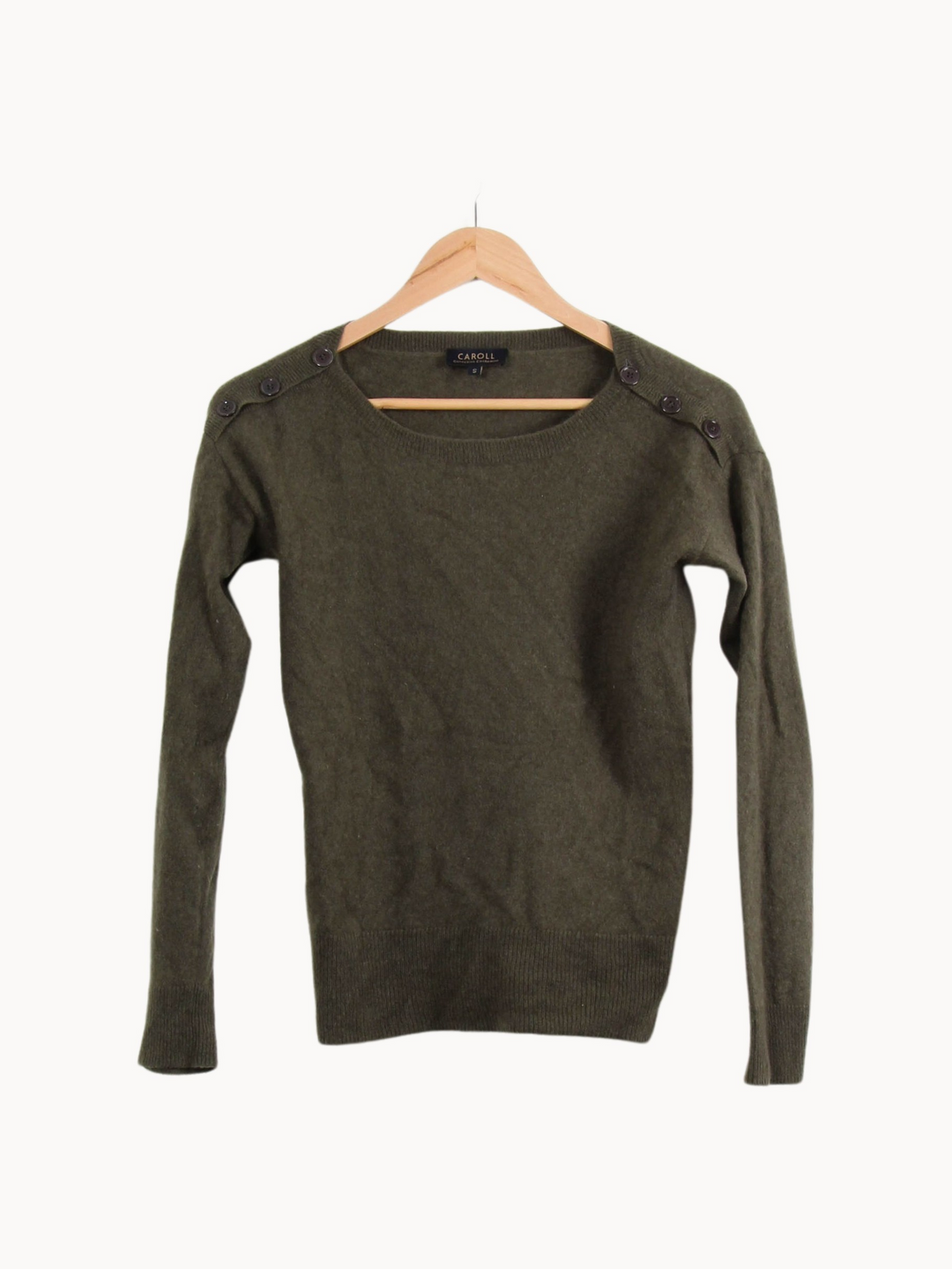 Pull Vert - Taille S/36 de la marque Caroll | PARAD59189 - Vendu par Paradigme - Image 2