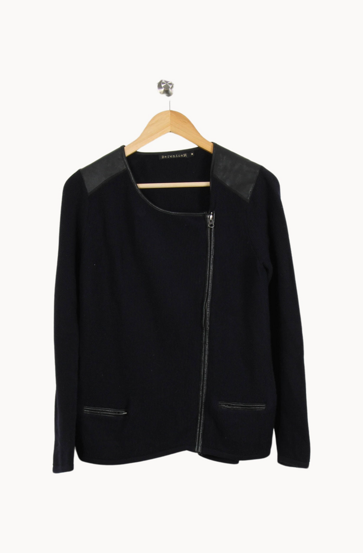 Gilet Bleu et Noir - Taille L/40 de la marque Bérénice | PARAD53727 - Vendu par Paradigme - Image 2