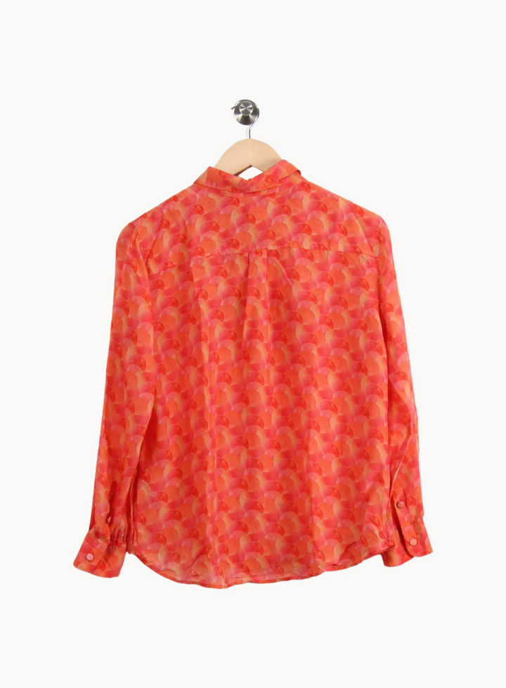 Chemise Imprimée Rose et Orange - Taille M/38 de la marque Soi Paris | PARAD64993 - Vendu par Paradigme - Image 4